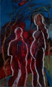 Expectancy - Mixed-media On Card - 14.5x9cm - Out Of The Day & Into The Night