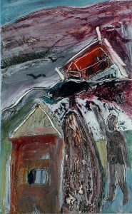 Outdoors - Mixed-media On Card - 14.5x9cm - Out Of The Day & Into The Night