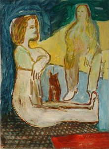 Story Teller - Mixed-media On Card - 15x11cm - Out Of The Day & Into The Night