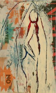 Student - Collage Mixed-media On Card - 15x10cm - Out Of The Day & Into The Night