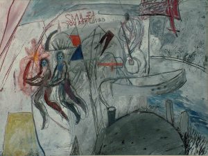 At The Port - Mixed-media - 24x31cm - House Of Dreams