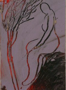 Contemplating The Dream - Mixed-media - 15x10cm - House Of Dreams