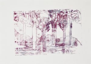 Forest - Monoprint - 15x21cm