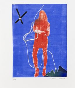Girl Dreaming - Monotype - 26x19cm