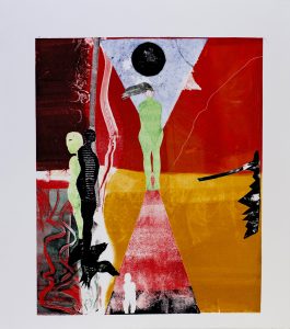 High Flyer - Monotype - 56x50cm