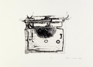 My Old Typewriter - Monoprint - 39x48cm