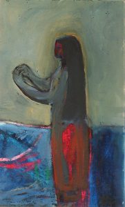 Tahitian Girl - Mixed-media On Card - 14x9cm - Out Of The Day & Into The Night