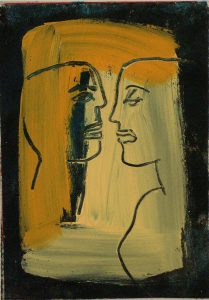 Tete A Tete - Mixed-media - 15x10cm - House Of Dreams