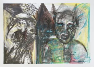 Torrent Of Darkness - Mixed-media - 102x138cm