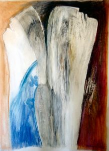 Towards The Road Untravelled - Mixed-media On Card - 137x103cm - Out Of The Day & Into The Night