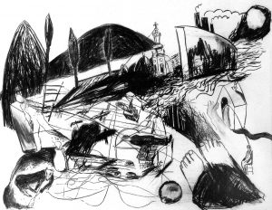 transversal-passages-charcoal-on-paper-108x140cm
