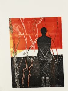 Woman Expecting - Monotype - 27x19cm