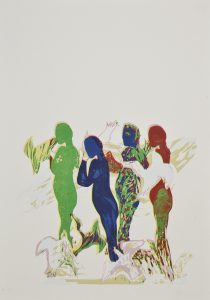 Women In Plight - Silk-Screen Print - 28x34cm